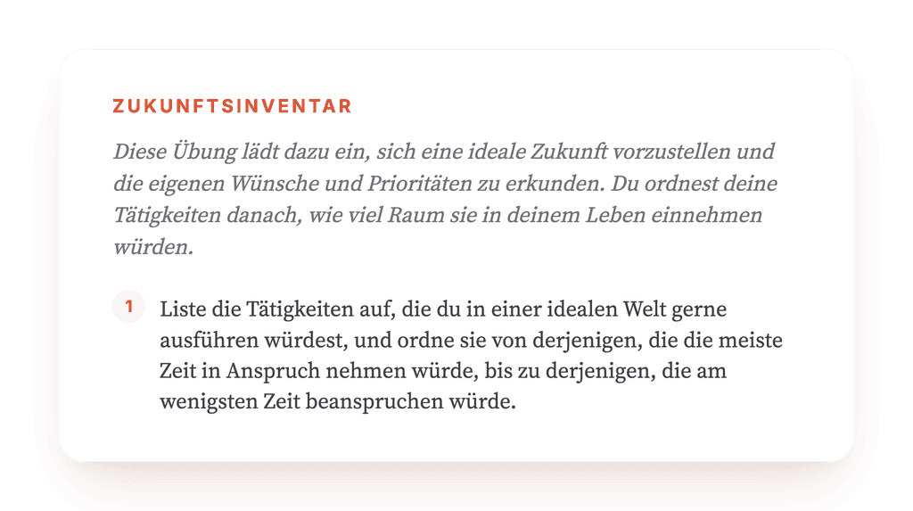 Mein Zukunftsinventar: Werte und Ziele in der Therapie klären