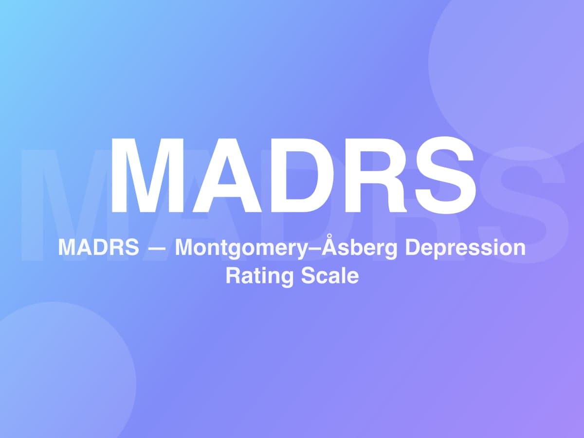 Montgomery-Åsberg Depression Rating Scale (Deutsche Version)