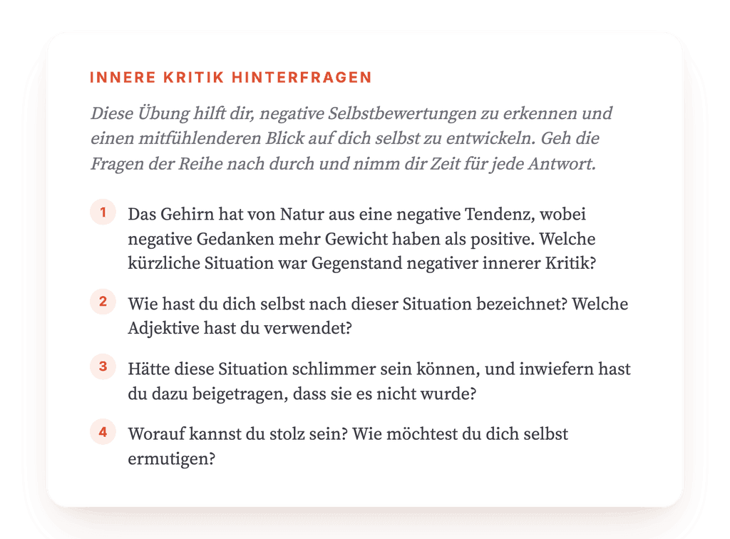 Ich bin nicht gut genug: Klinische Reflexionsübung (59 Z.)