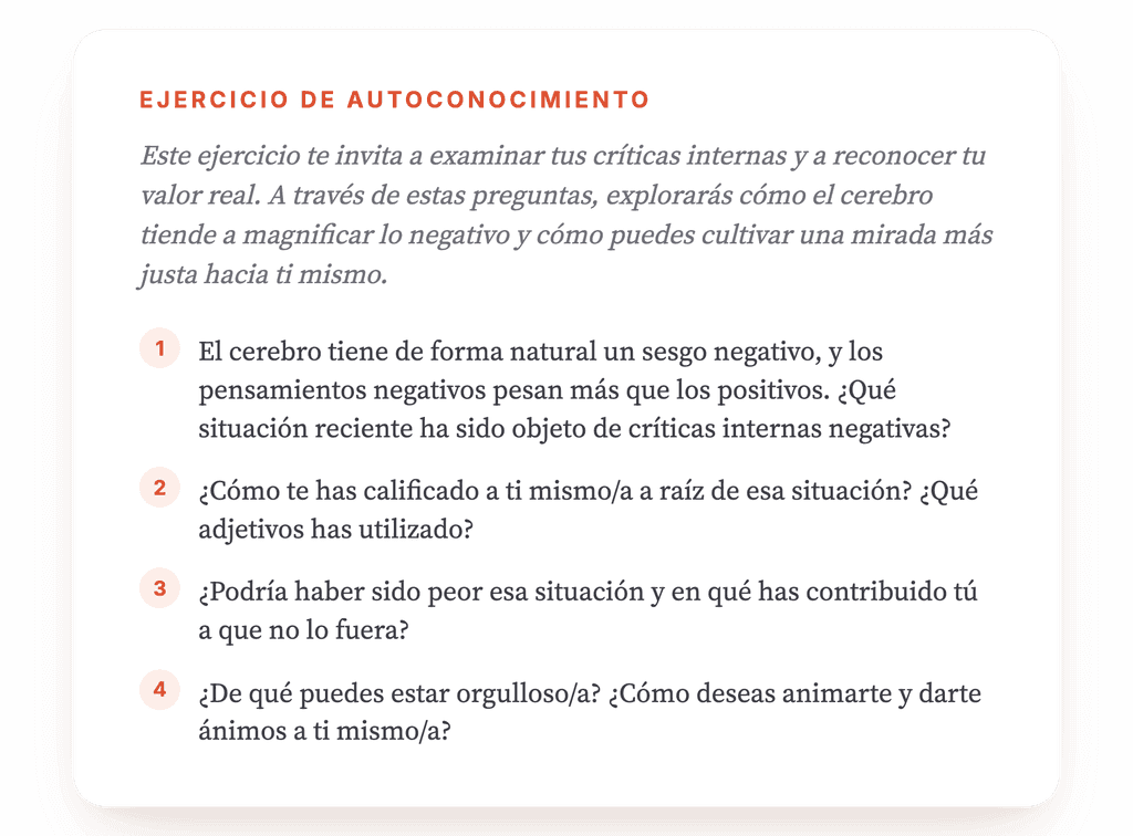 No estoy a la altura: ejercicio clínico para la autocrítica