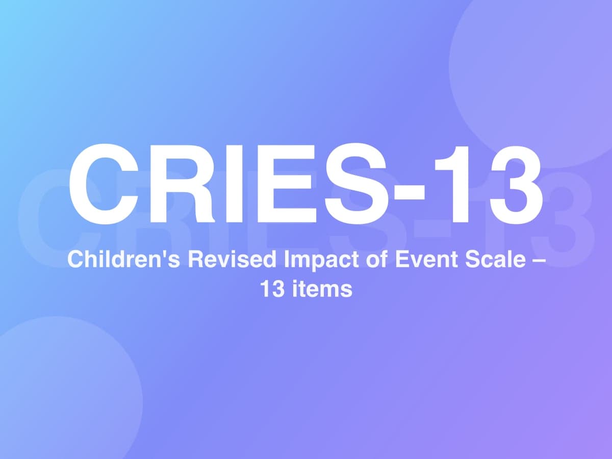 Children's Revised Impact of Event Scale – 13