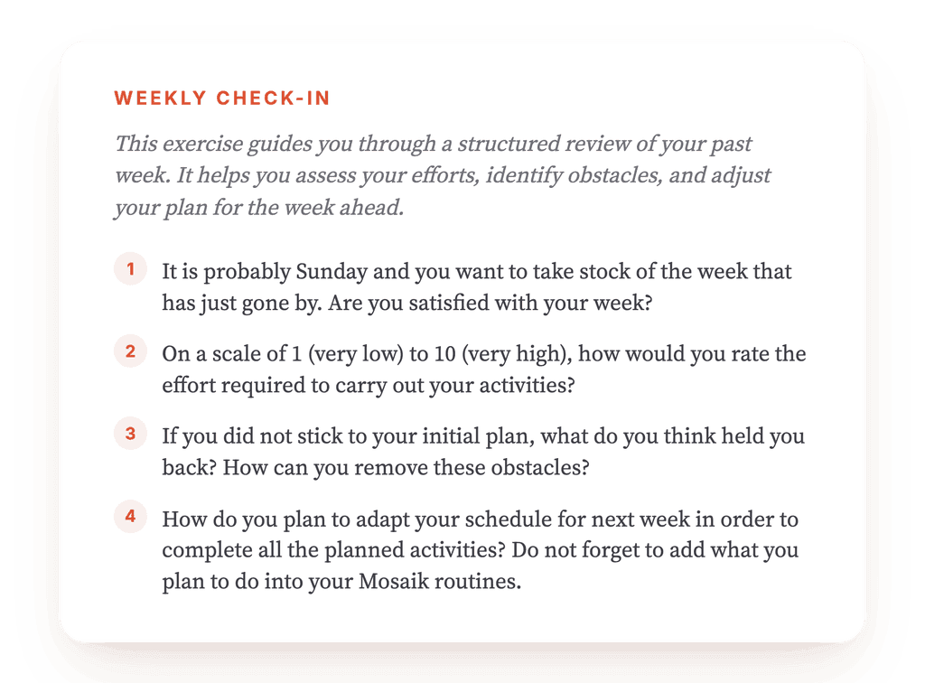 Weekly Behavioral Review: A Self-Monitoring Exercise for Clinicians