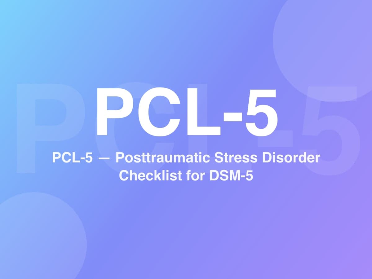 Posttraumatic Stress Disorder Checklist for DSM-5 (PCL-5) - Versão Portuguesa