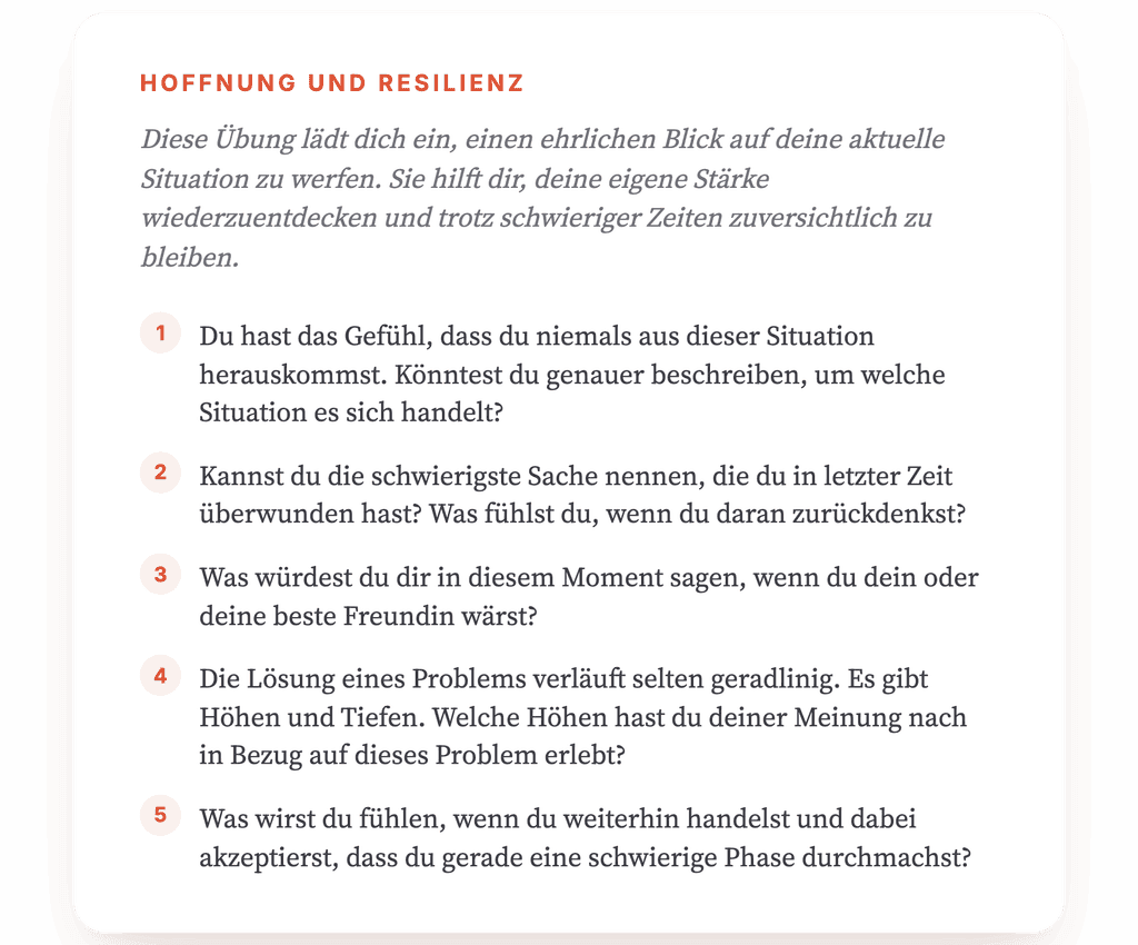 Hoffnungslosigkeit therapeutisch bearbeiten: geführte Übung