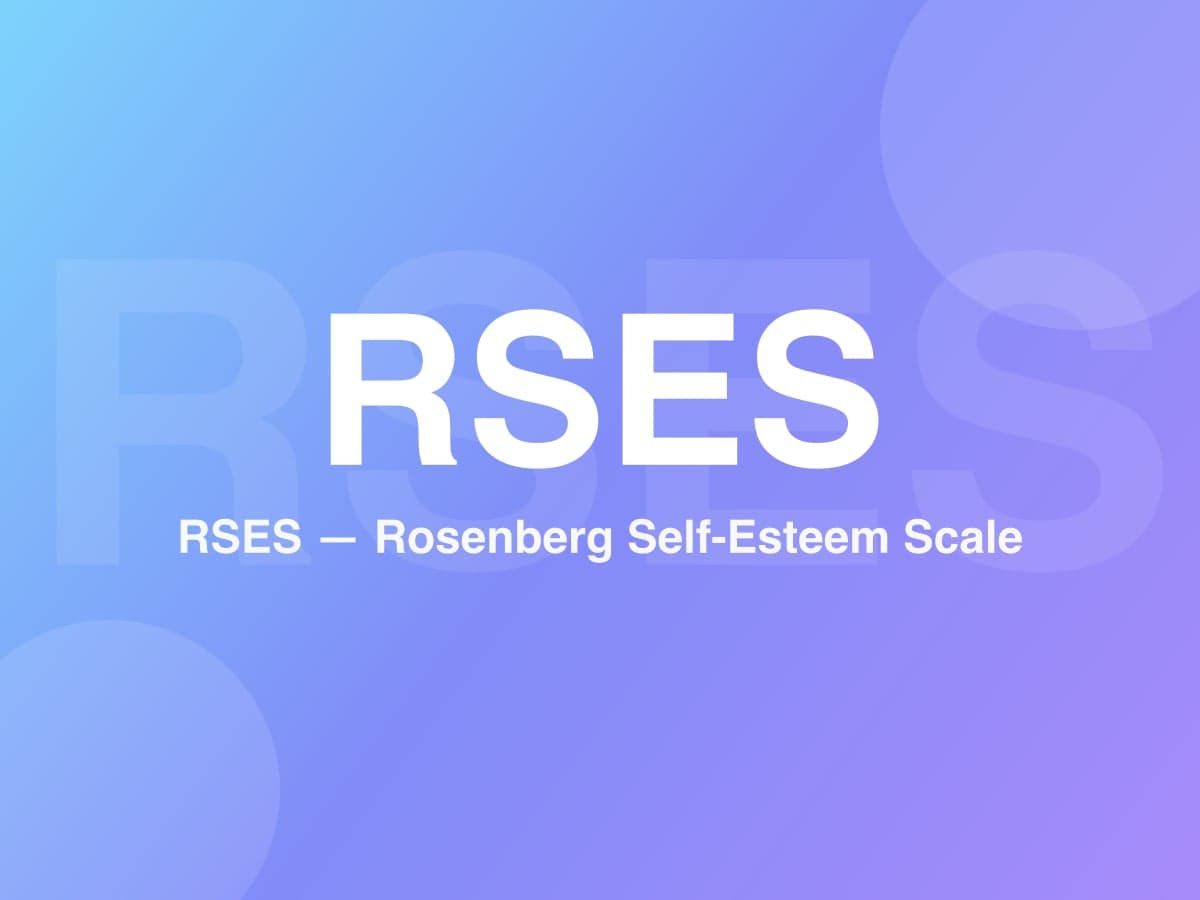 Échelle d'estime de soi de Rosenberg