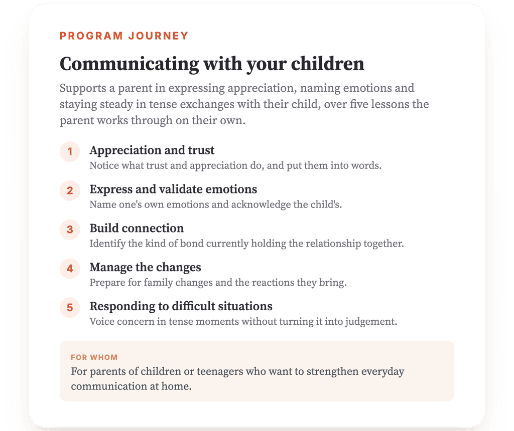 Expressing Appreciation to Children: A Clinical Program