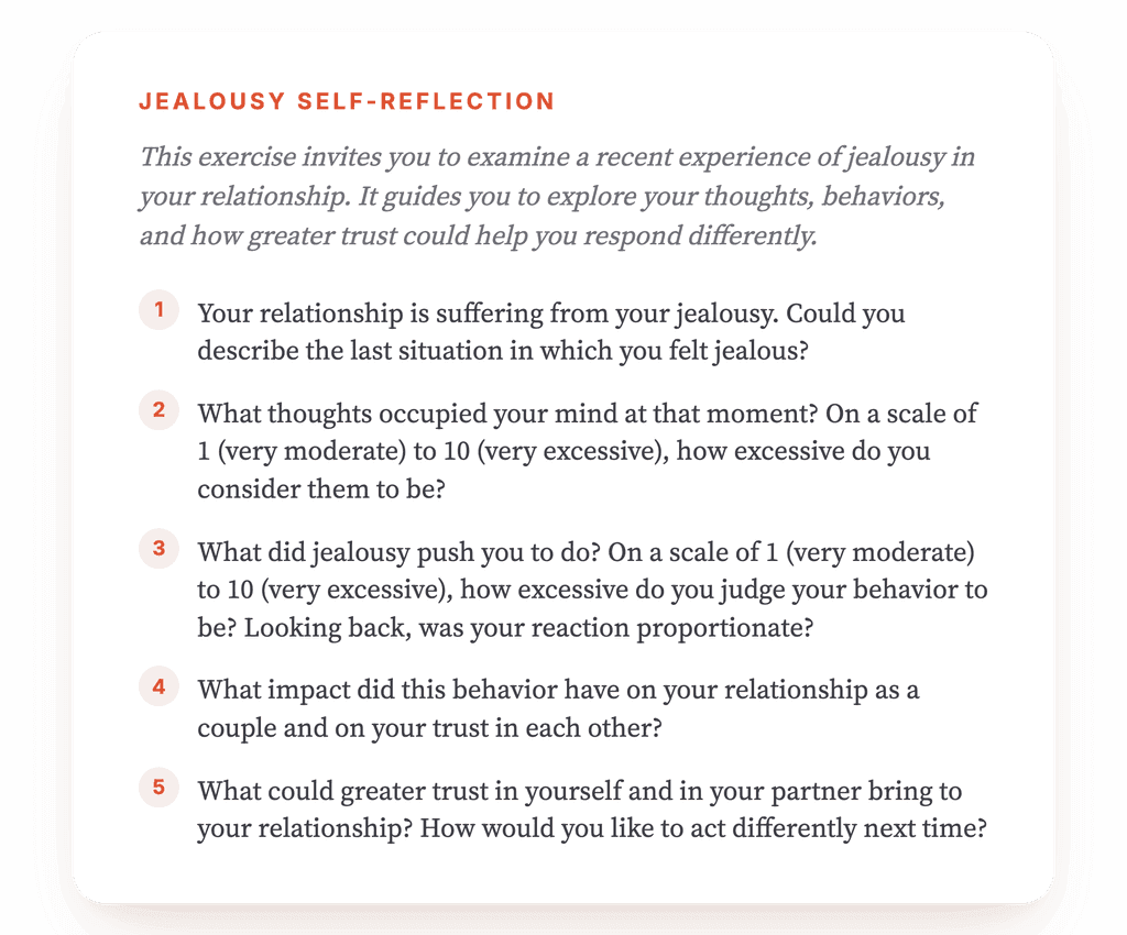 Jealousy in Relationships: A Guided Self-Reflection Exercise