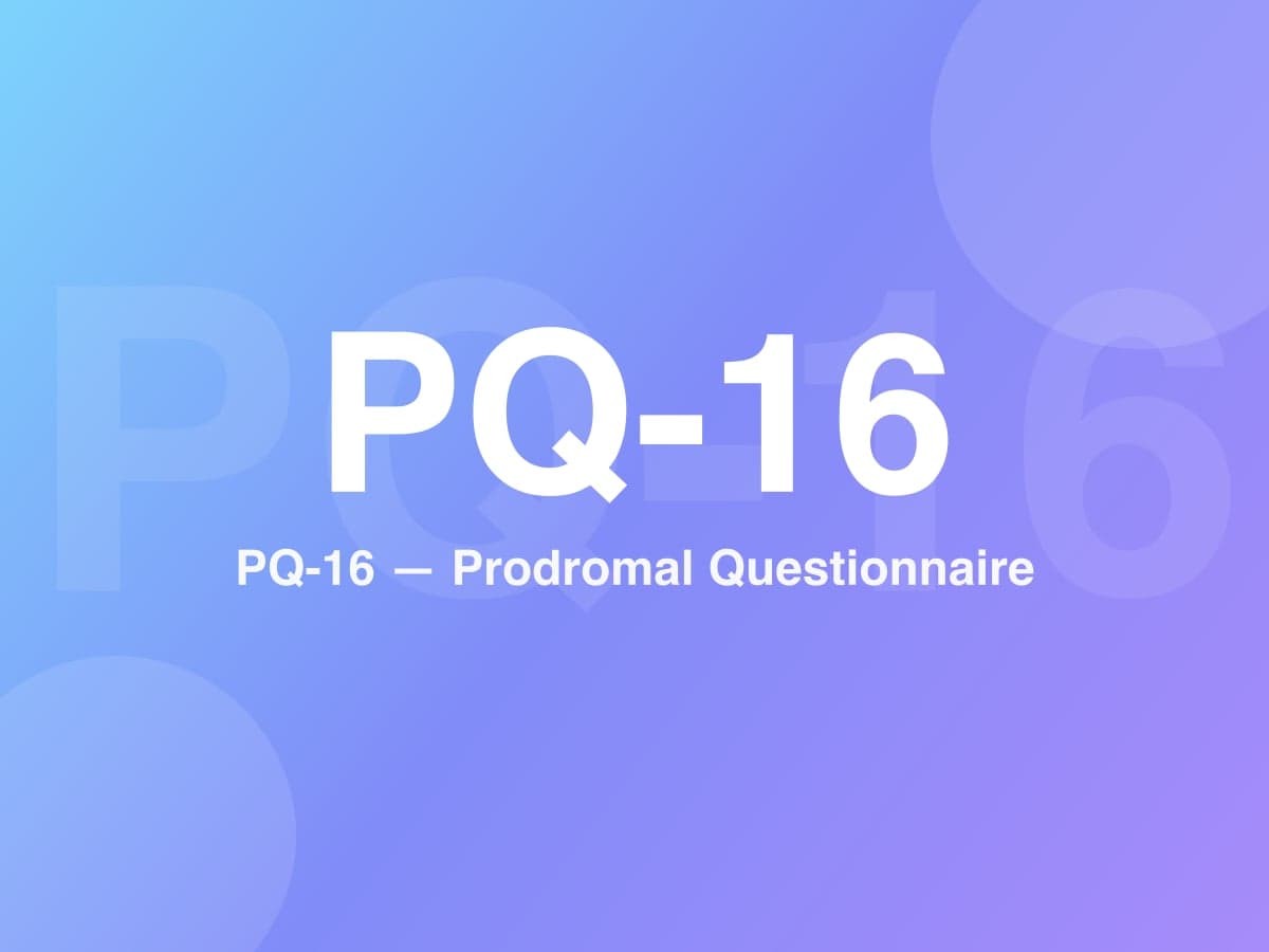16-Item Prodromal Questionnaire
