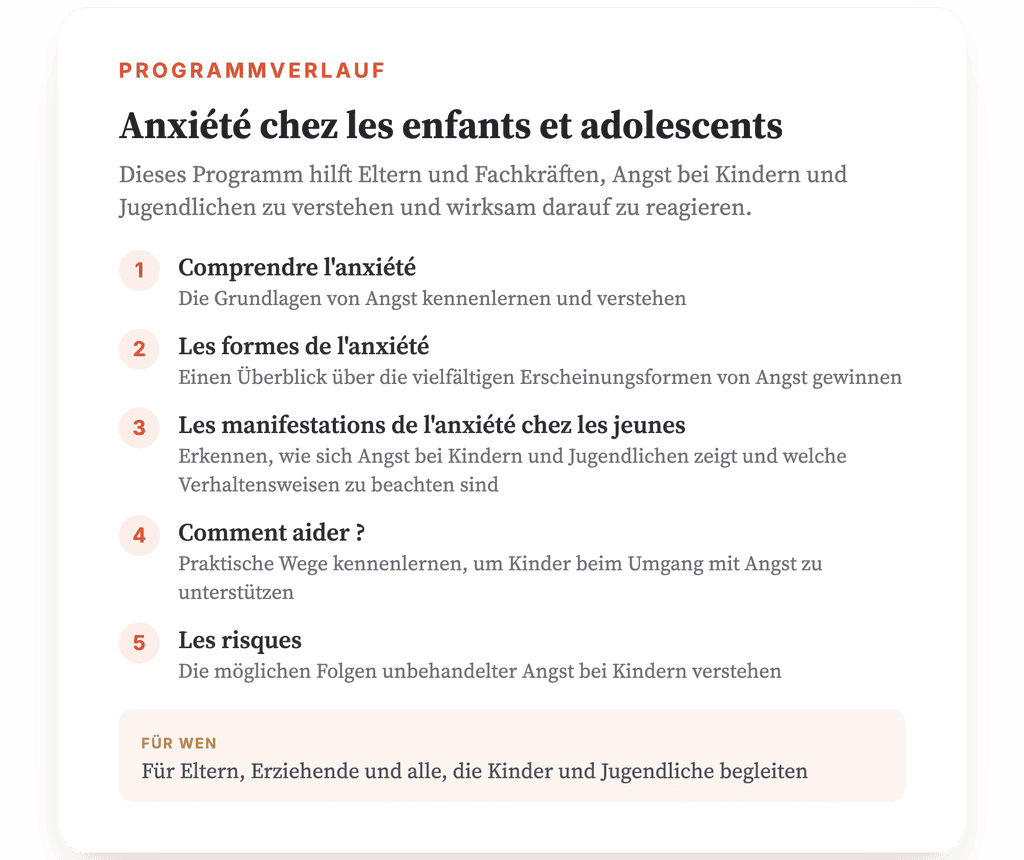 Angst bei Kindern und Jugendlichen: Psychoedukation für Eltern