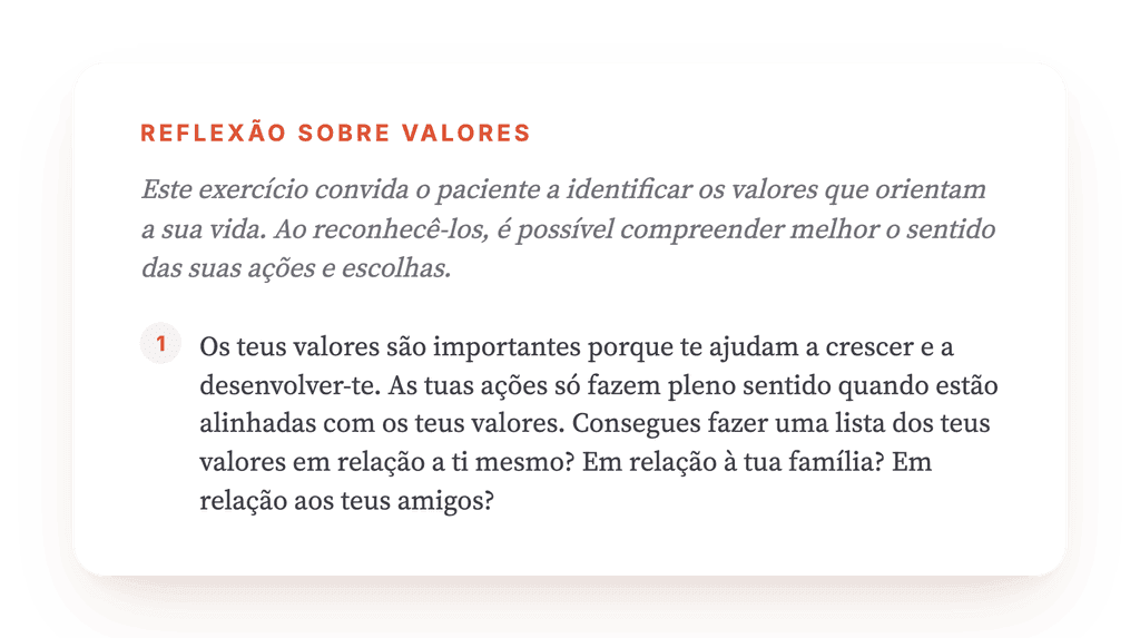 Clarificar Valores: Exercício Clínico para Sessão