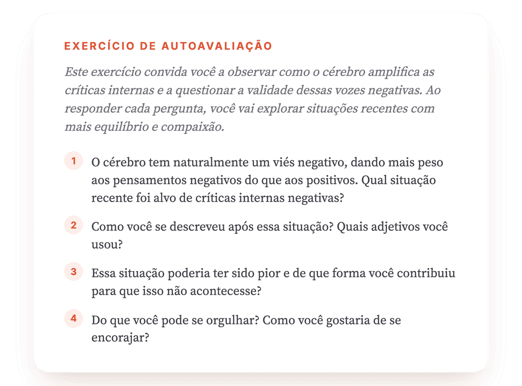 Não Sou à Altura: Exercício Clínico para Trabalhar a Autocrítica