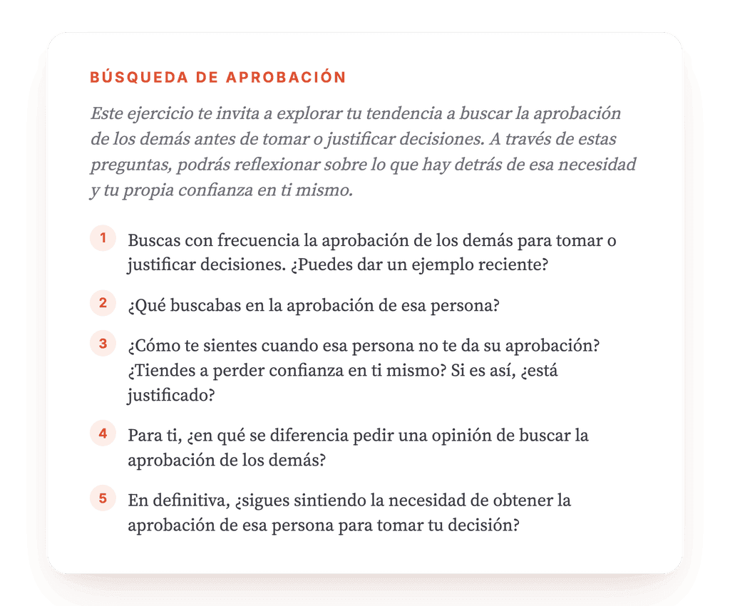 Validación externa y autonomía: ejercicio clínico guiado