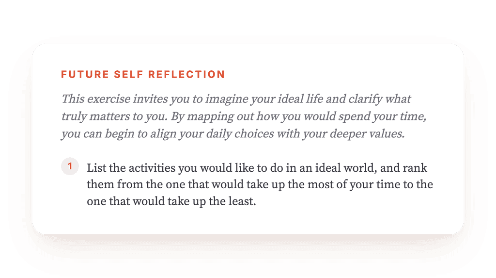 My Future Inventory: Values-Based Action Clarification
