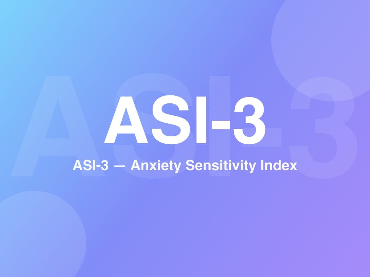 Anxiety Sensitivity Index-3