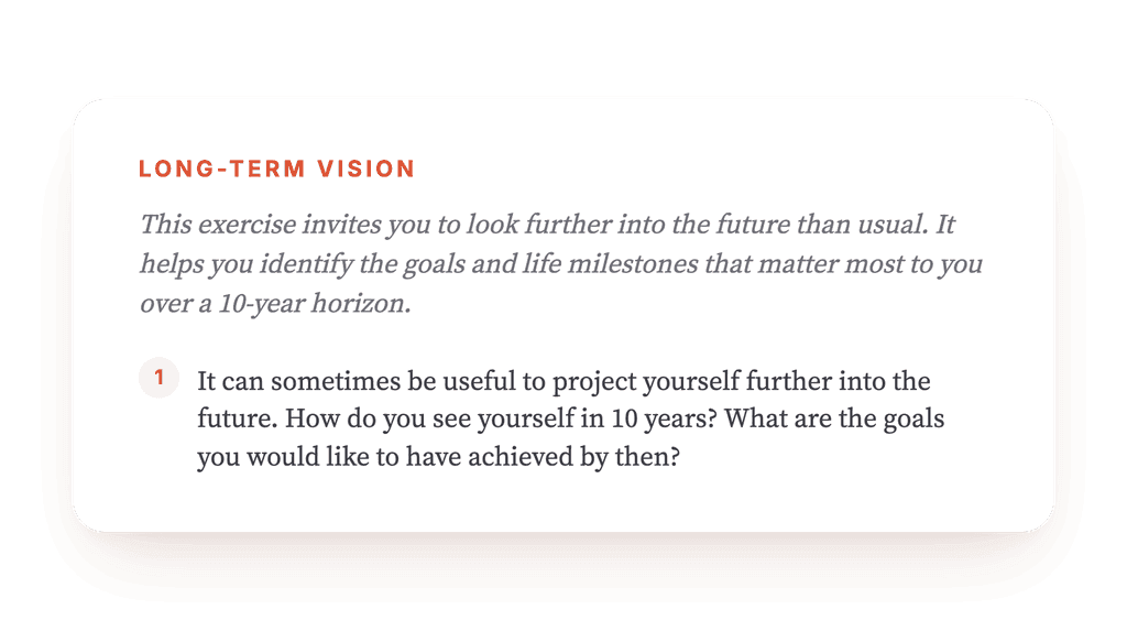 10-Year Goals: A Values-Based Long-Term Vision Exercise