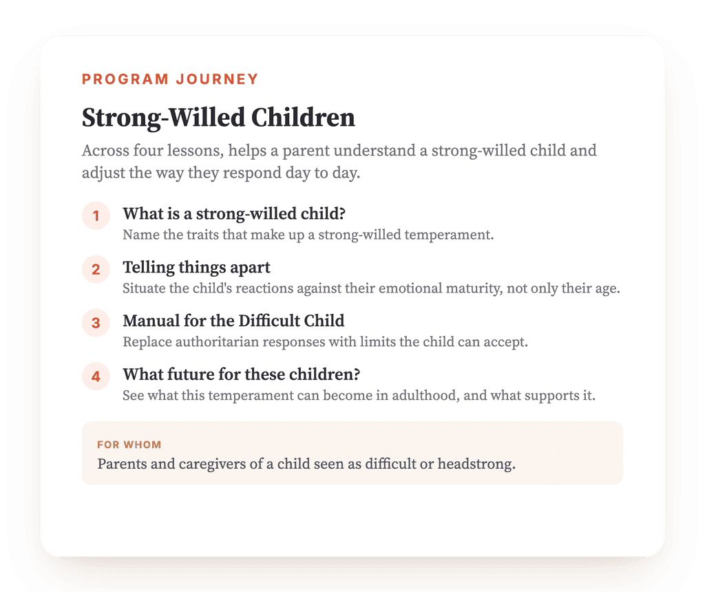 Strong-Willed Children: A Parent Psychoeducation Program