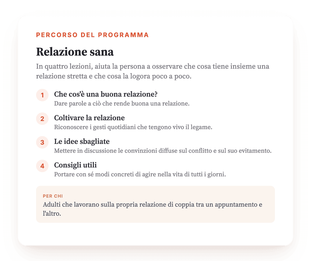 Relazione sana: i quattro pilastri e le false credenze