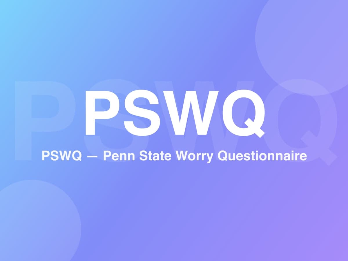 Penn State Worry Questionnaire