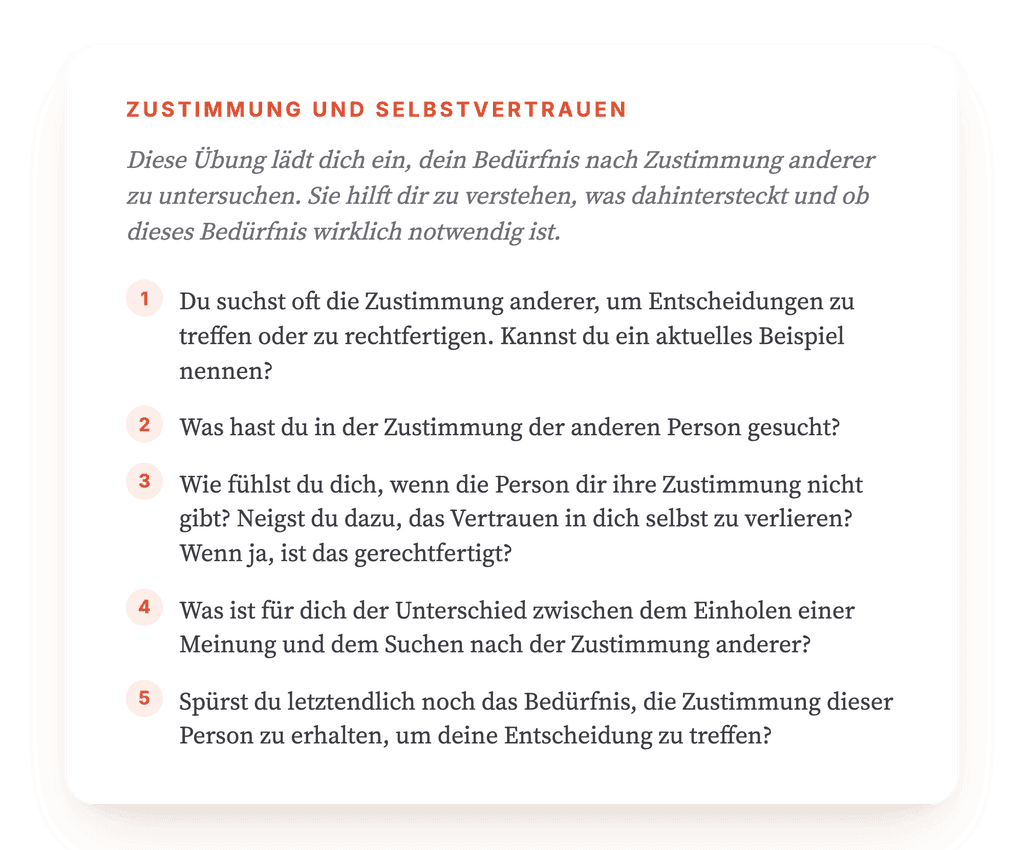 Fremdzustimmung hinterfragen: klinische Reflexionsübung