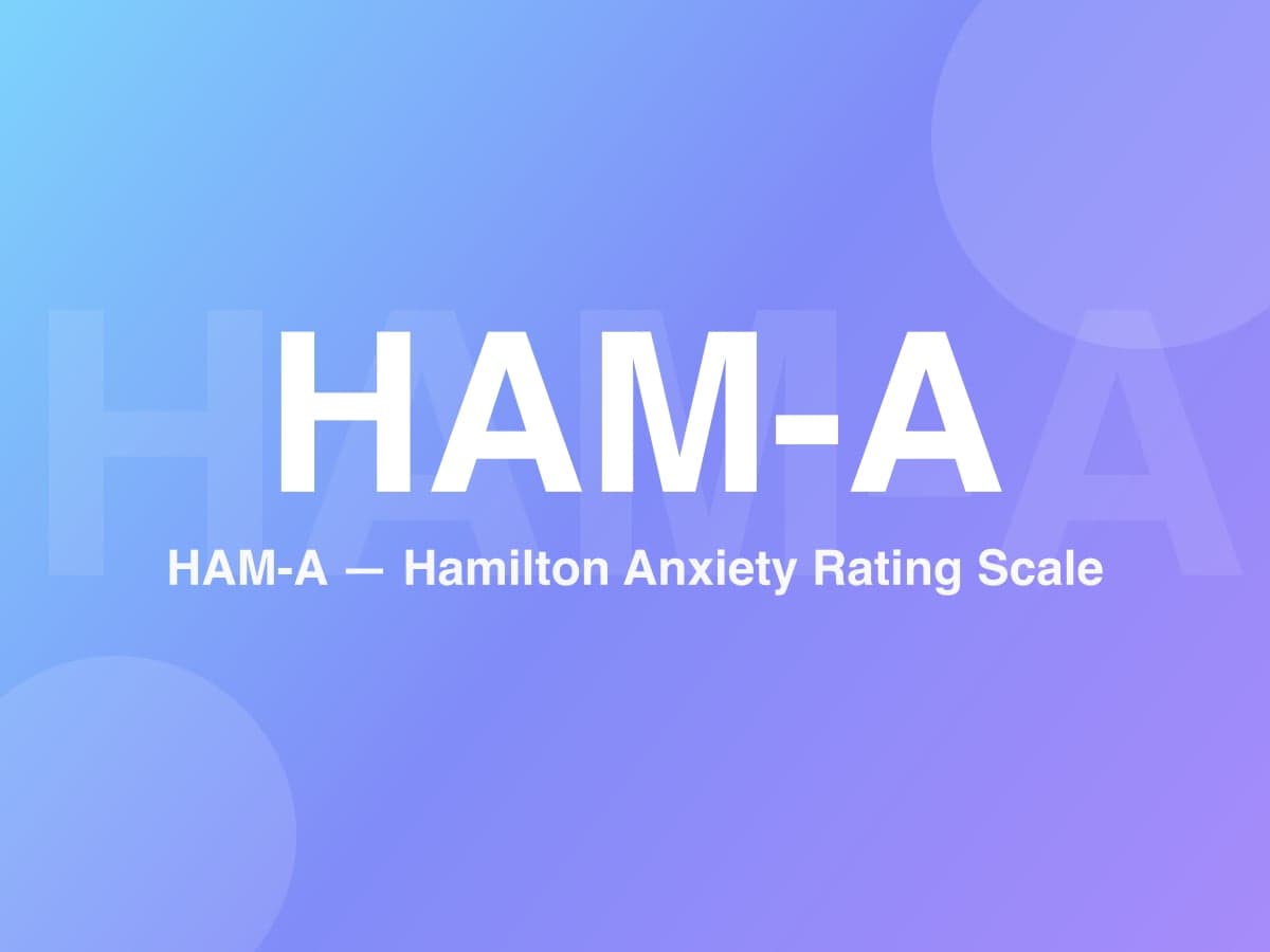 Hamilton Anxiety Rating Scale
