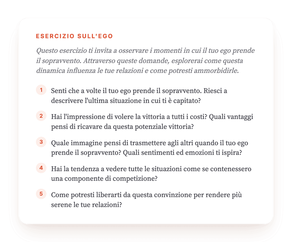 Quando l'ego prende il sopravvento: uno strumento clinico