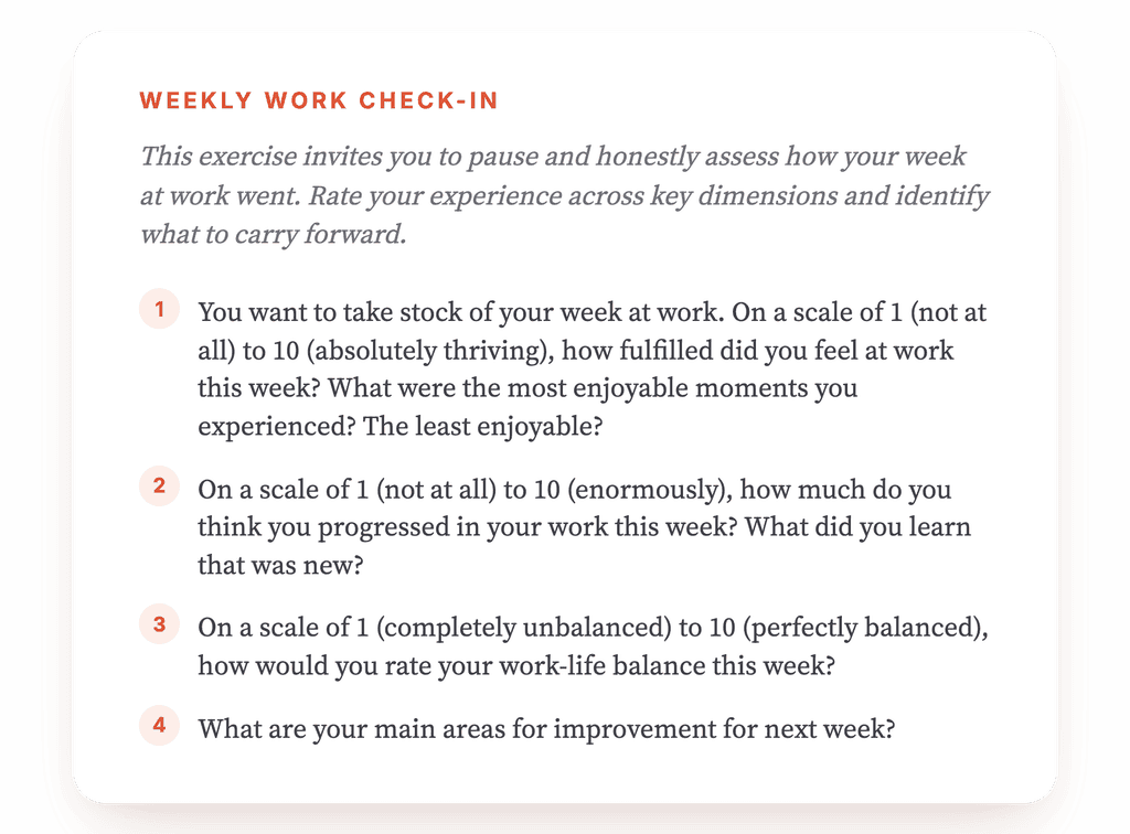 Weekly Work Review: A Structured Clinical Reflection Tool