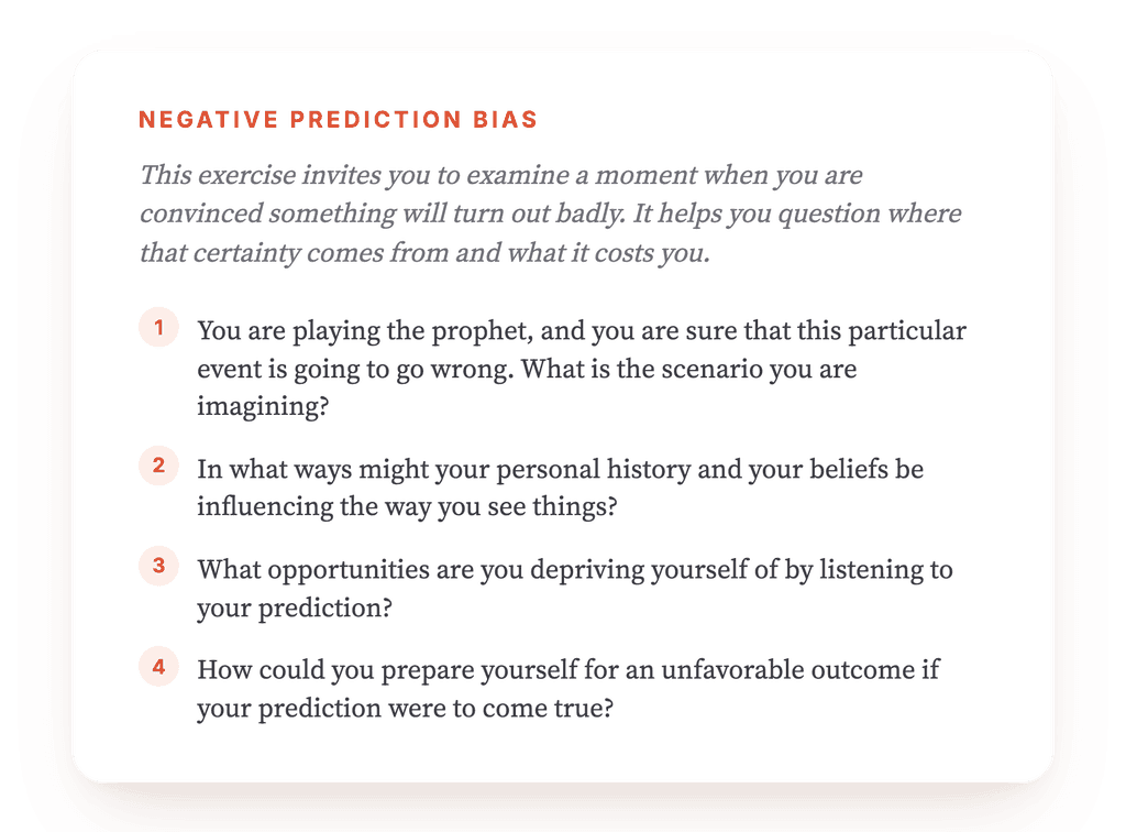 Fortune Telling and Negative Predictions: A CBT Exercise