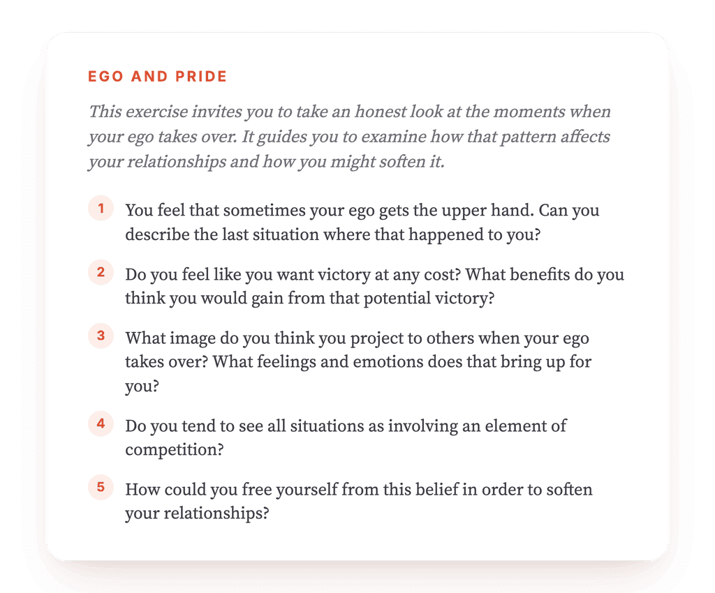 Ego and Pride: A Guided Relational Self-Reflection Exercise