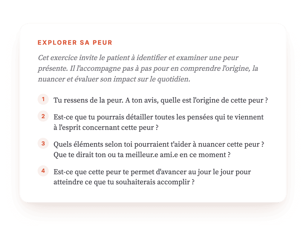 J'ai peur : restructurer la peur et les pensées anxieuses